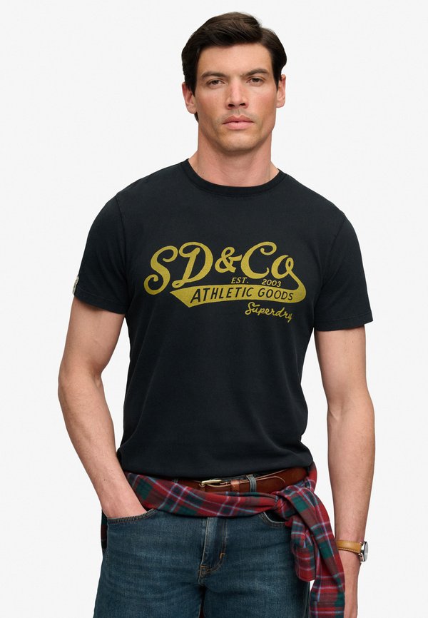 Superdry & Co SUPERDRY VINTAGE SCRIPT T-SHIRT.. - Print T-shirt - black