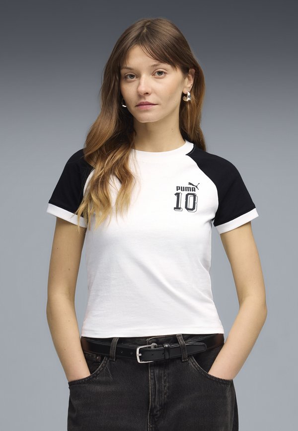 Puma FUTURE.PUMA.ARCHIVE SLIM RINGER-T-SHIRT - Print T-shirt - white