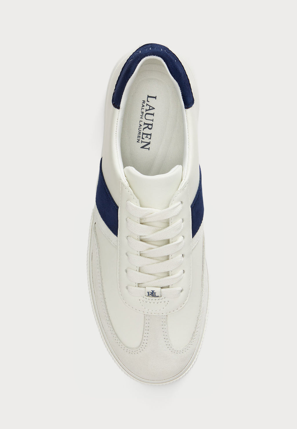 Lauren Ralph Lauren TWO-TONE BRAYLEE LEATHER & SUEDE SNEAKER