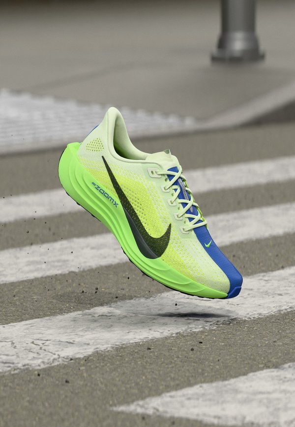 Nike Performance PEGASUS PLUS - Road running shoes - volt ice/black spruce/volt tint/lime blast/sapphire