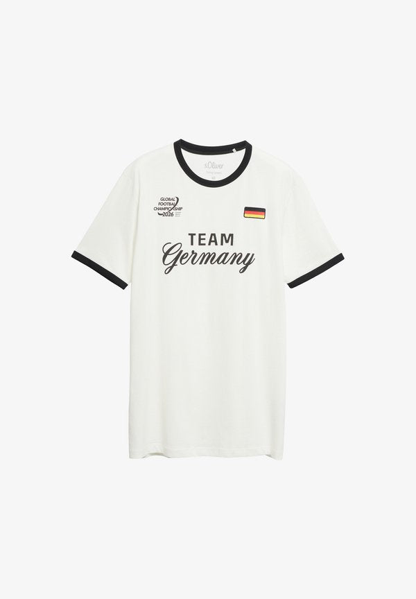 s.Oliver T-SHIRT - Print T-shirt - creme