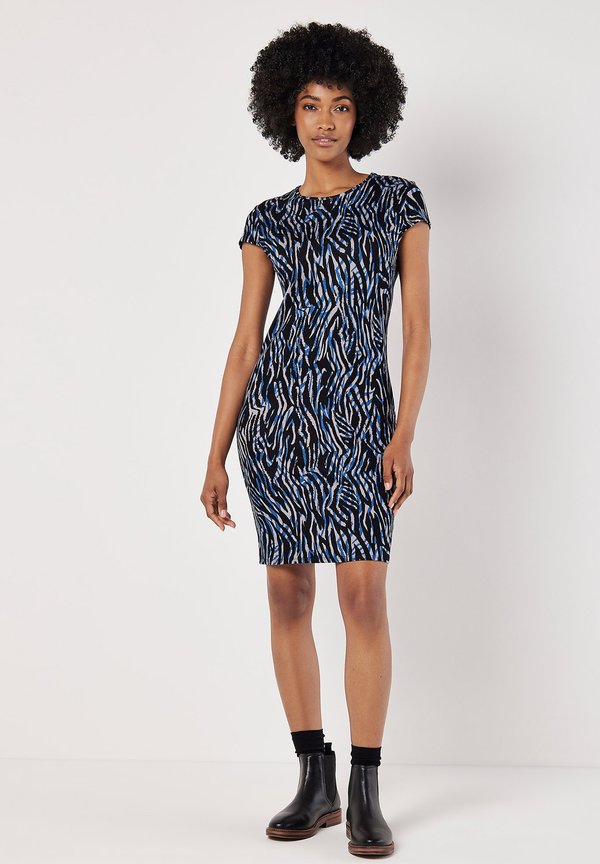Apricot ABSTRACT STRIPE FITTED