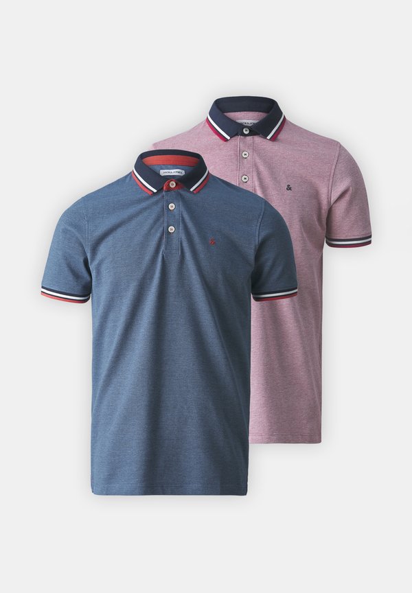 Jack & Jones JJEPAULOS SS 2PK  - Polo shirt - rio red