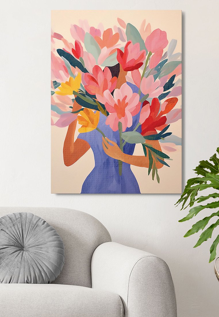 Orange Wallz DRESSED LADY FLOWERS