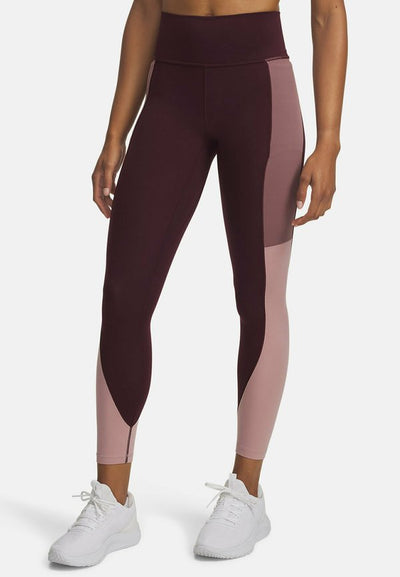 Under Armour MERIDIAN COLORBLOCK - Leggings - maroon mist