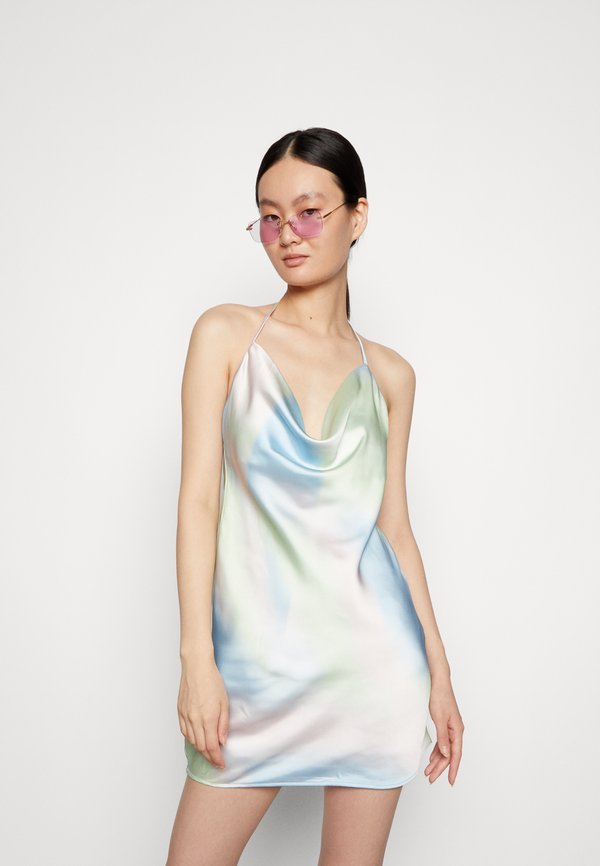 NA-KD MOA MATTSSON WATERFALL DETAIL MINI DRESS