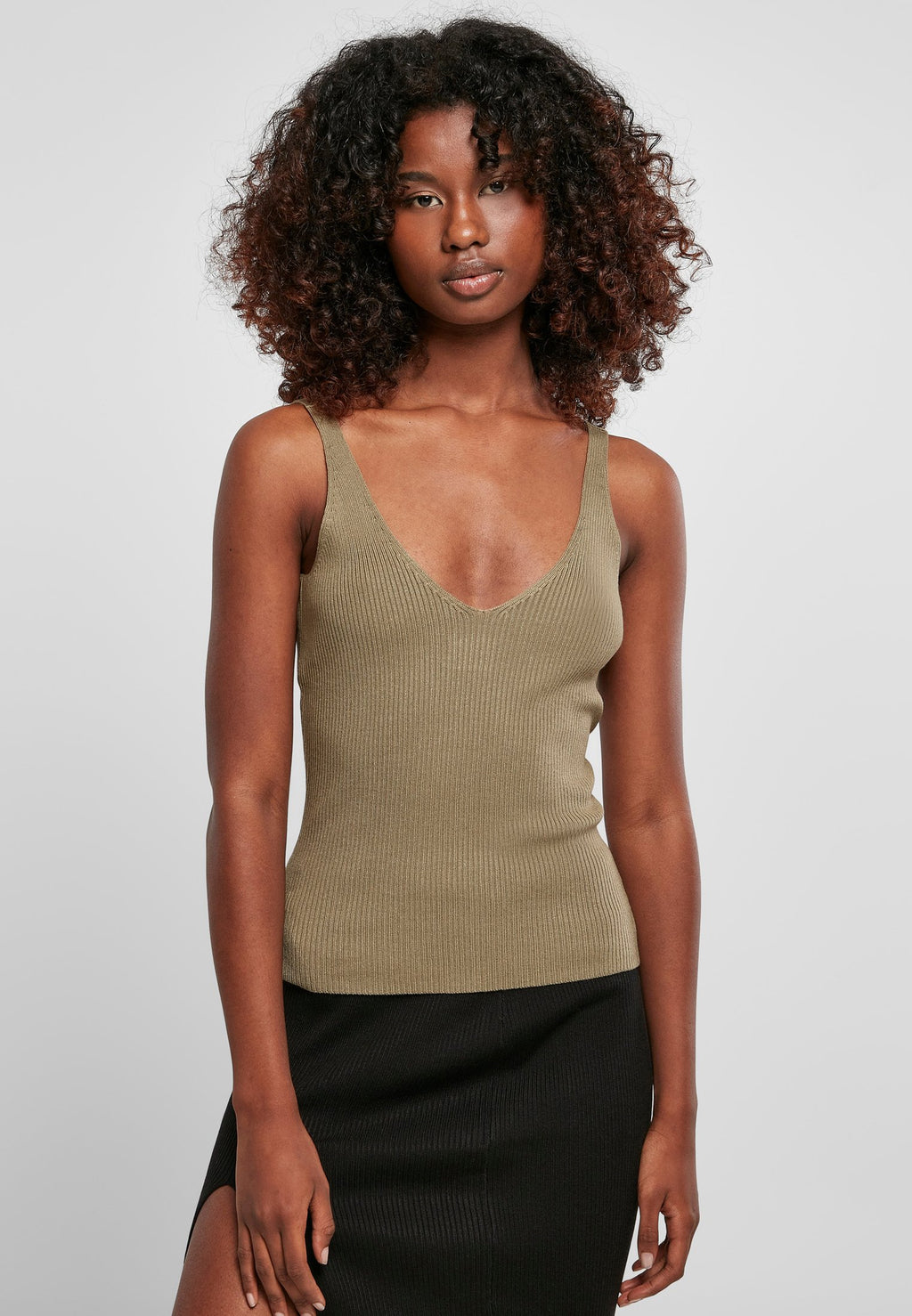 Urban Classics LADIES RIB KNIT TOP