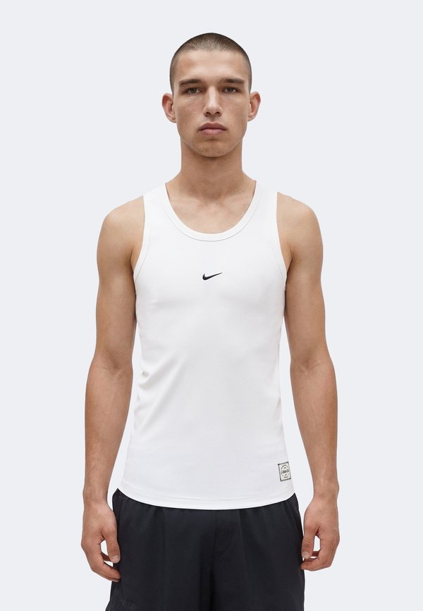 Nike Performance TANK - Top - white/black