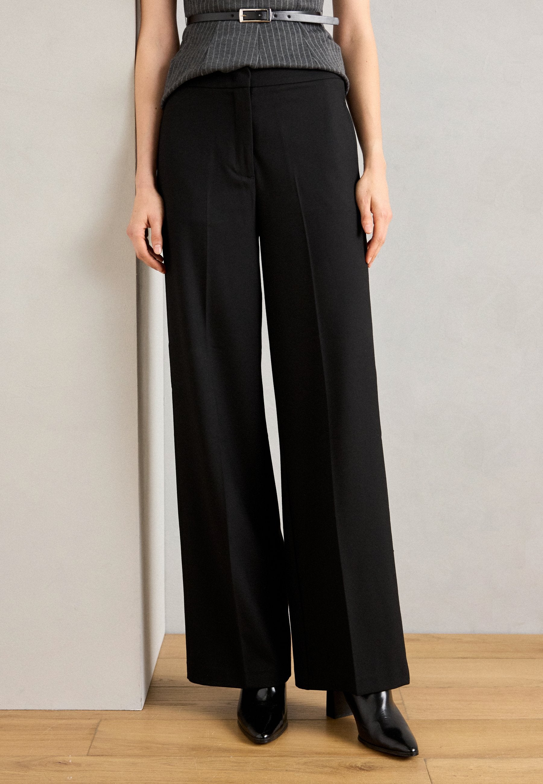 Marc O'Polo PANTS LONG LEG CULOTTE FITTED AT WAIST WAISTBAND ZIP FLY