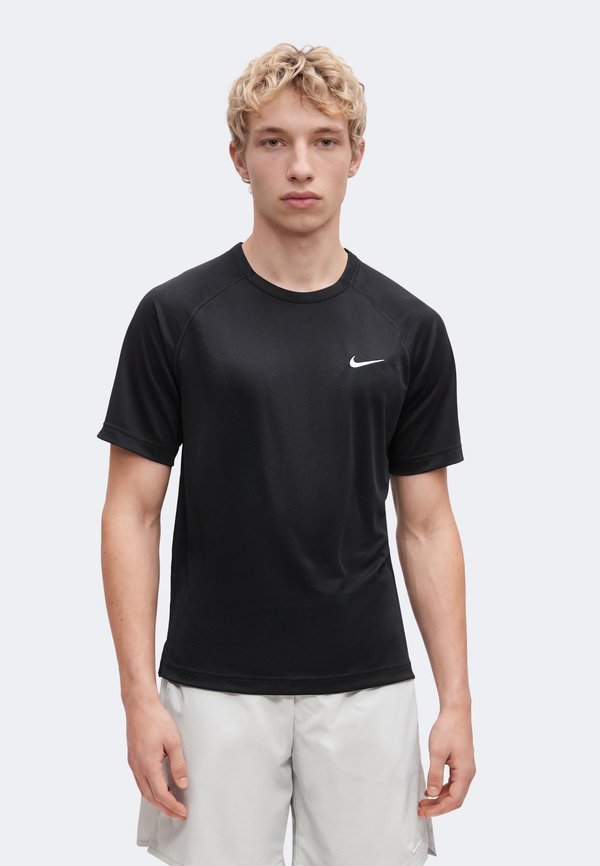 Nike Performance FLEX - Sports T-shirt - black/white