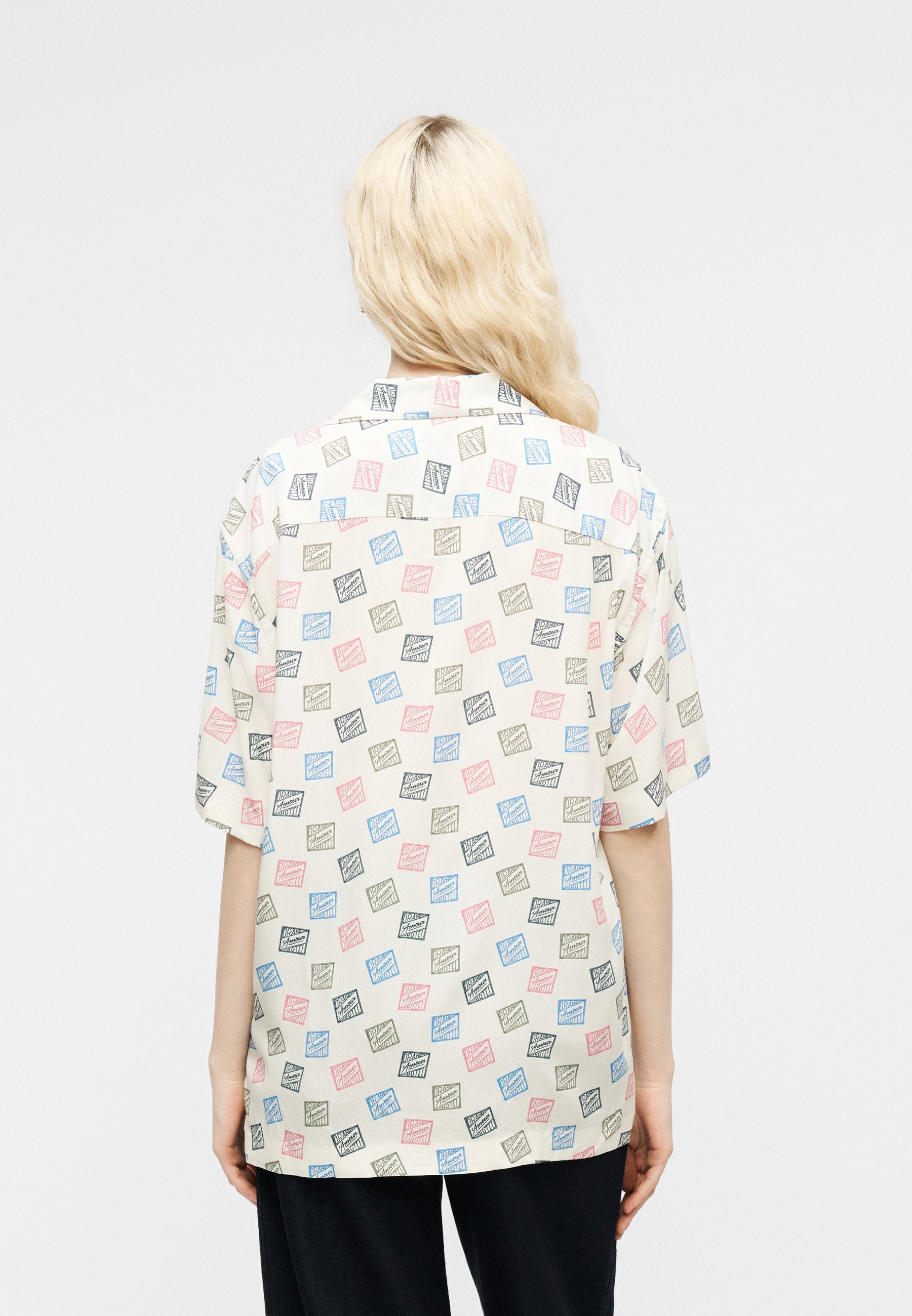 Selected SLHRLXHOTEL AMOUR STAMPS SHIRT