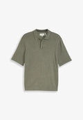 TOM TAILOR Polo shirt - greyish shadow olive melange