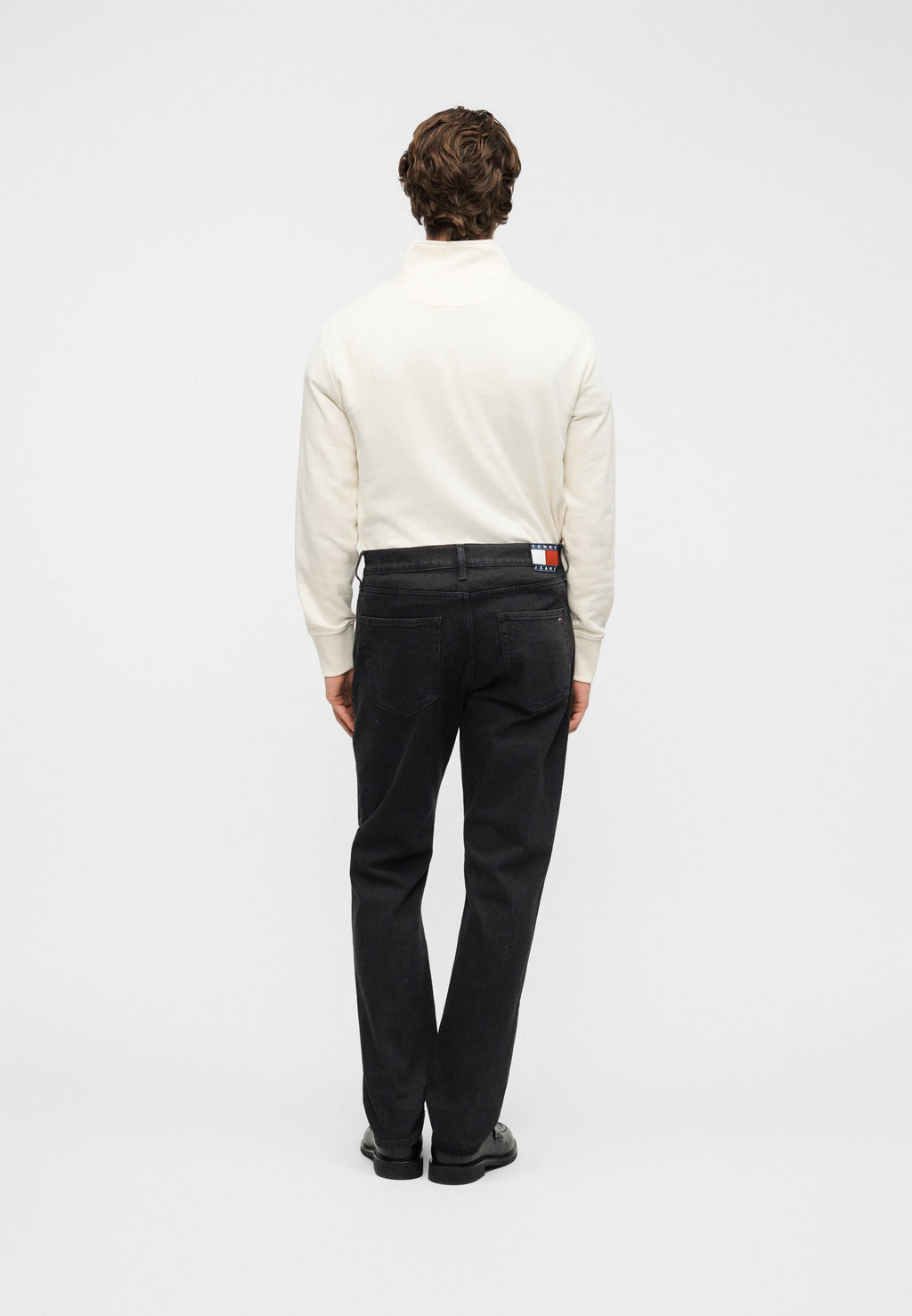 Tommy Jeans RYAN SLIM STRAIGHT LEG BLACK JEANS