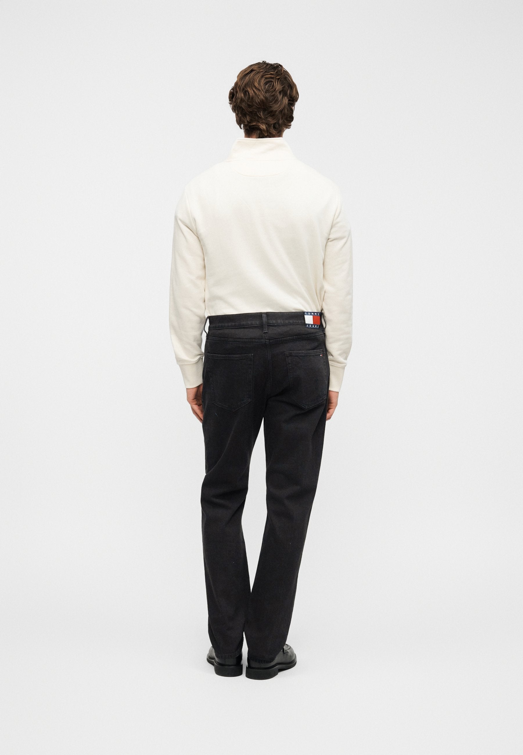 Tommy Jeans RYAN SLIM STRAIGHT LEG BLACK JEANS