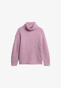 Superdry & Co BRUSHED SLOUCH NECK - Jumper - dusty rose twist