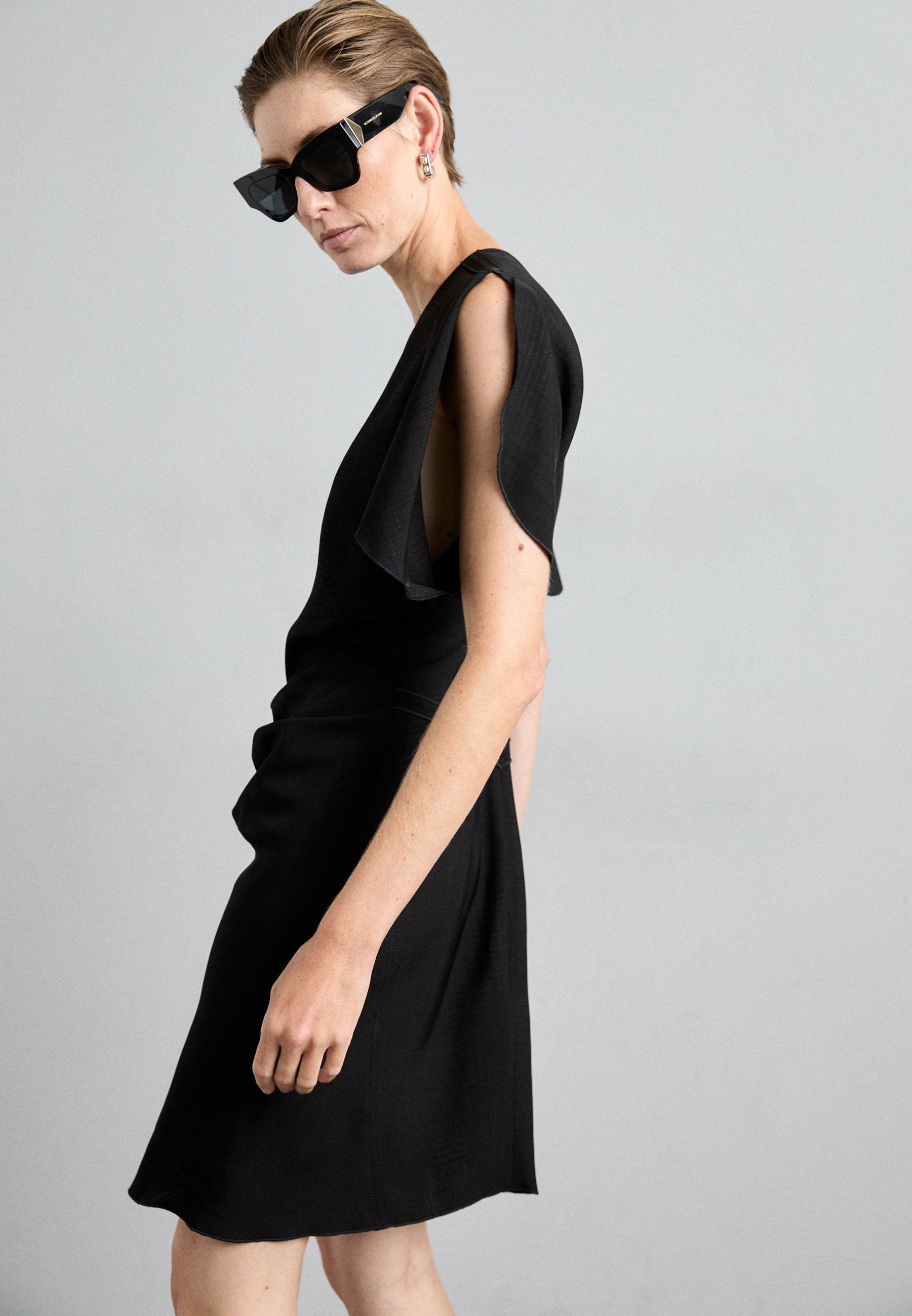Victoria Beckham GATHERED WAIST MINI DRESS