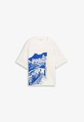 TOM TAILOR TOM TAILOR T-SHIRT T-SHIRT MIT PRINT - Print T-shirt - whisper white