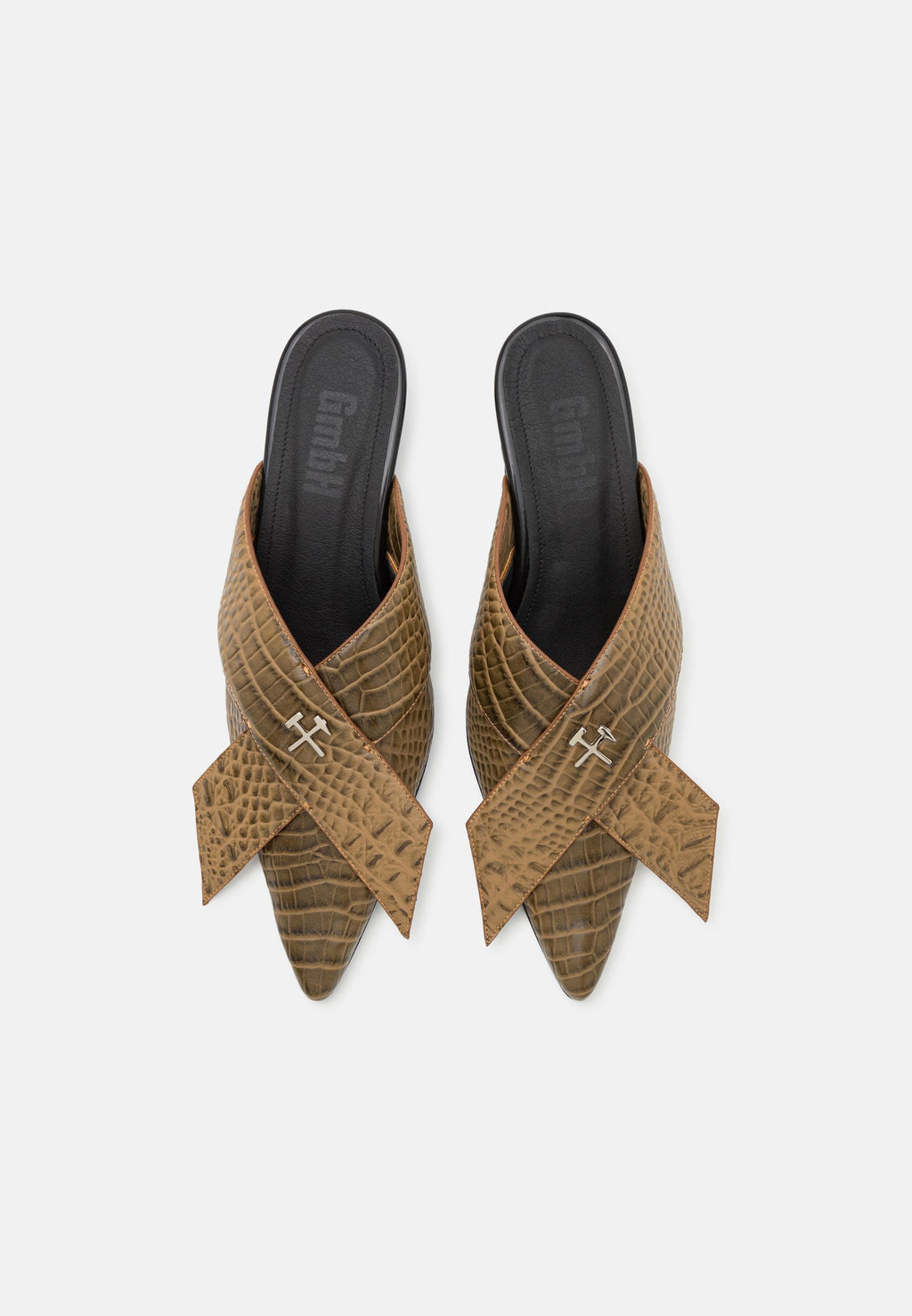 GmbH ZINA BOW MULE CROC EMBOSSED