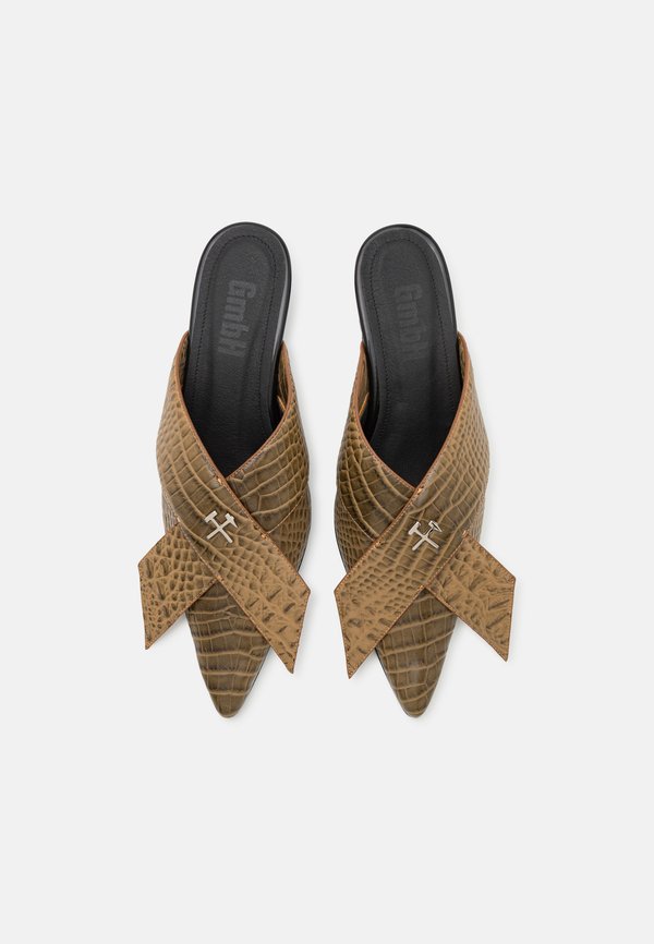 GmbH ZINA BOW MULE CROC EMBOSSED