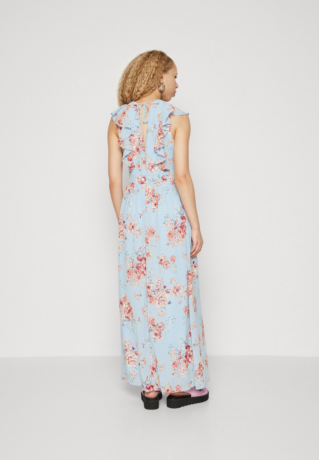 VILA VIKARIN V NECK ANKLE DRESS