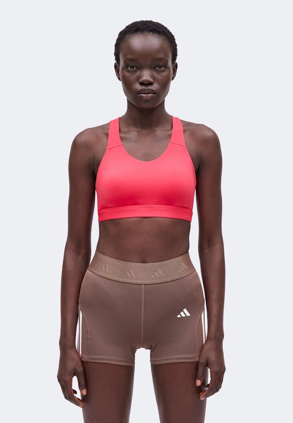 adidas Performance OPTIMÉ ESSENTIALS WORKOUT HIGH SUPPORT BRA - High support sports bra - power pink