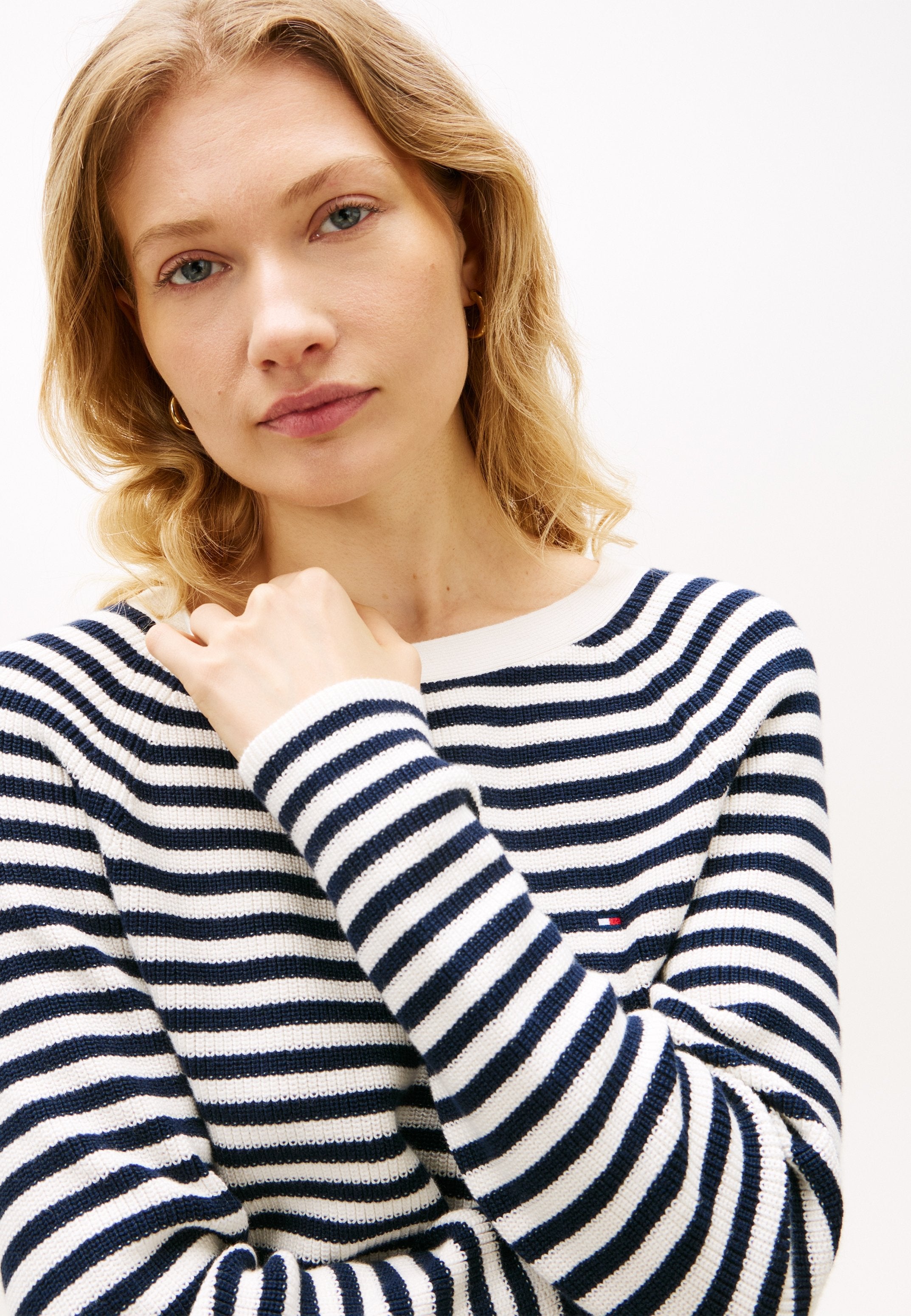 FINE KNIT BOAT NECK JUMPER Media 5