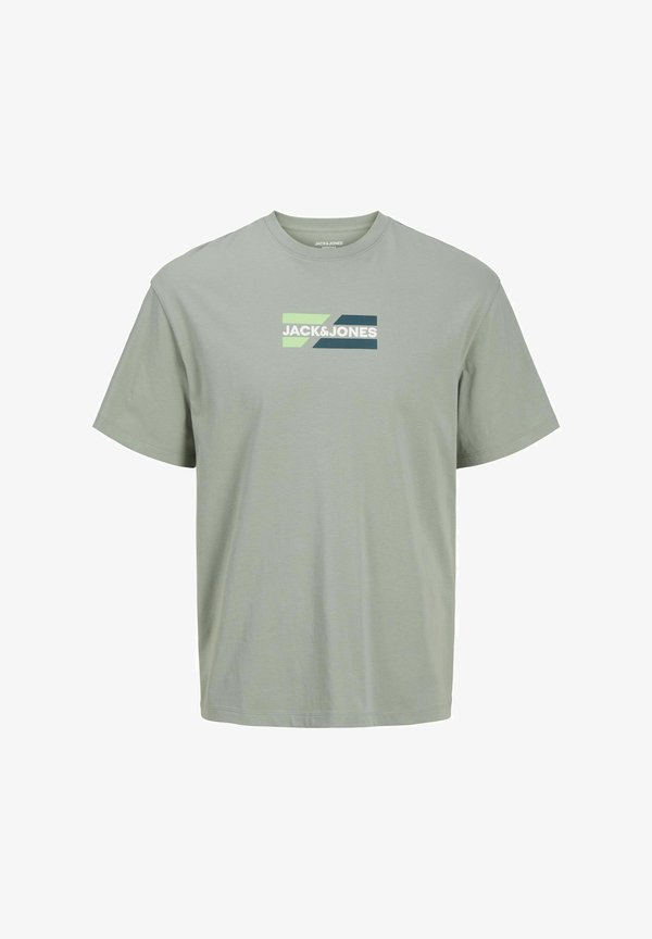 Jack & Jones Logo - Print T-shirt - iceberg green