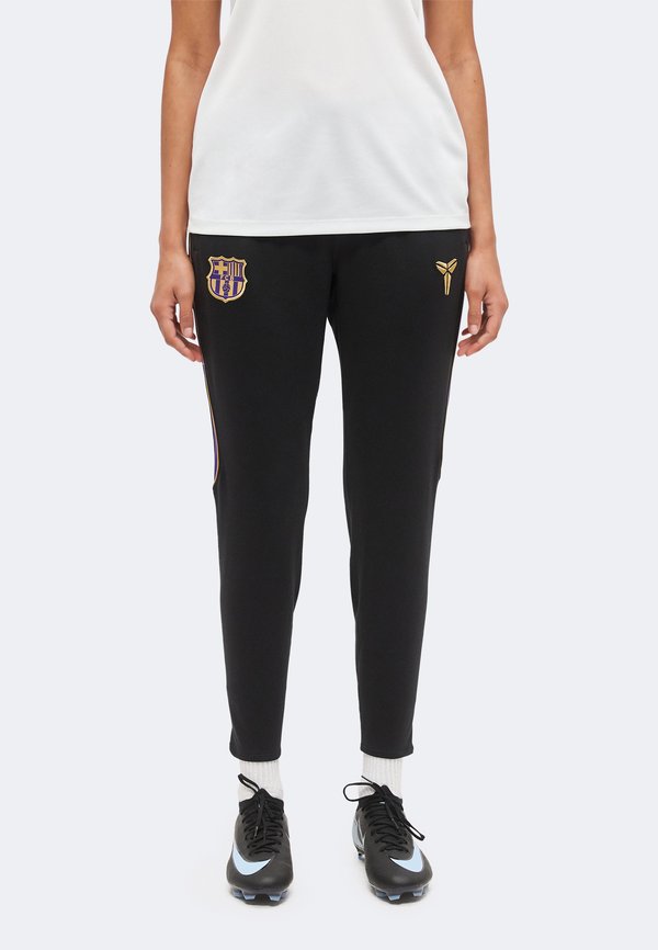 Nike Performance FCB - Tracksuit bottoms - black/field purple/metallic gold-coloured