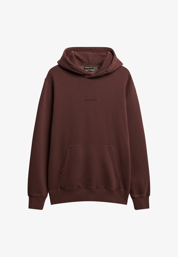 Superdry & Co MICRO LOGO - Hoodie - deep mahogany brown