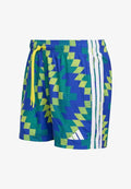 adidas Sportswear ADIDAS SPORTSWEAR FOOTBALL-INSPIRED GRAPHIC SWIM SHORTS 5 INCH - Swimming shorts - bright yellow   white