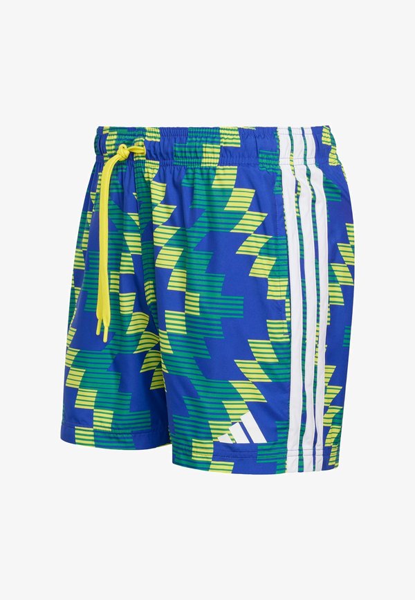 adidas Sportswear ADIDAS SPORTSWEAR FOOTBALL-INSPIRED GRAPHIC SWIM SHORTS 5 INCH - Swimming shorts - bright yellow   white
