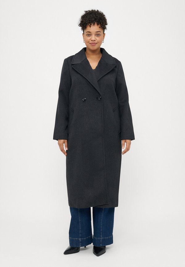 Vero Moda Curve VMCGARNER - Classic coat - black
