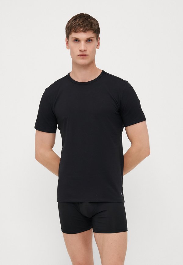 Calvin Klein Underwear 3 PACK T-SHIRTS COTTON MICRO STRETCH TEES - Undershirt - black