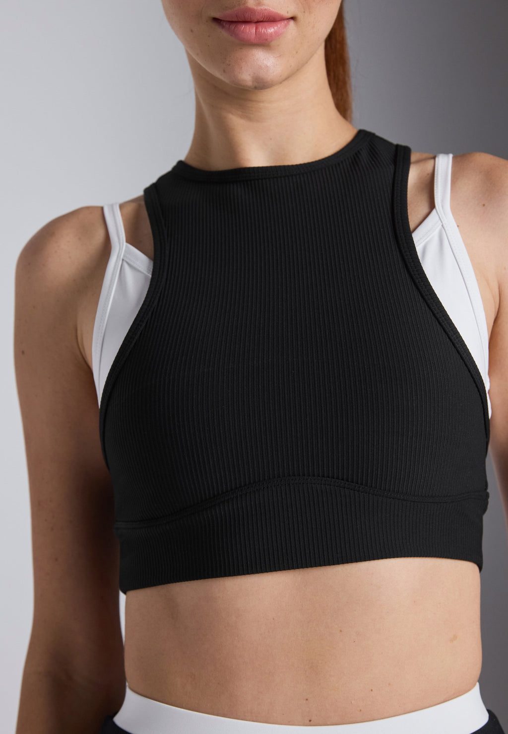 Even&Odd active DOUBLE LAYER SLEEVELESS CONTRAST TOP