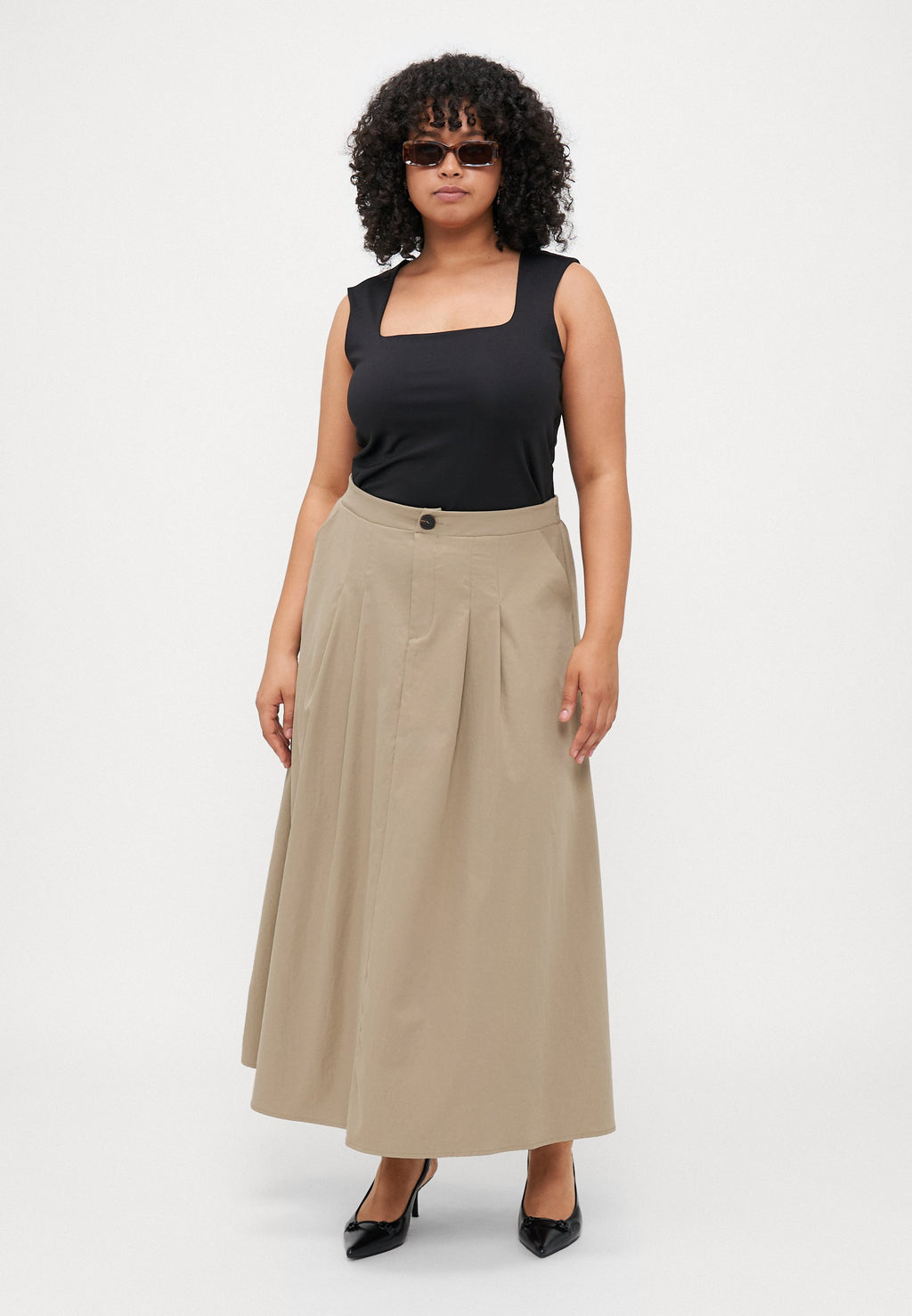 CARCALAZA LONG PLEAT SKIRT Media 2