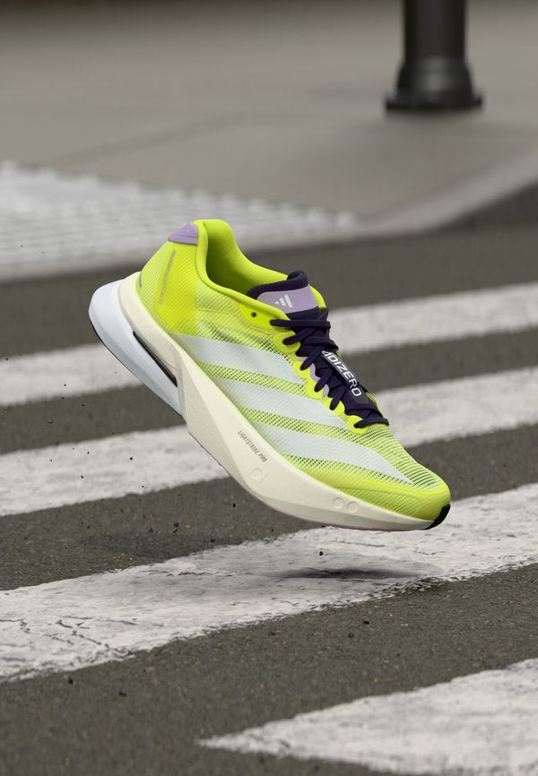 adidas Performance ADIZERO BOSTON 13 W - Road running shoes - solar yellow/footwear white/powder plum