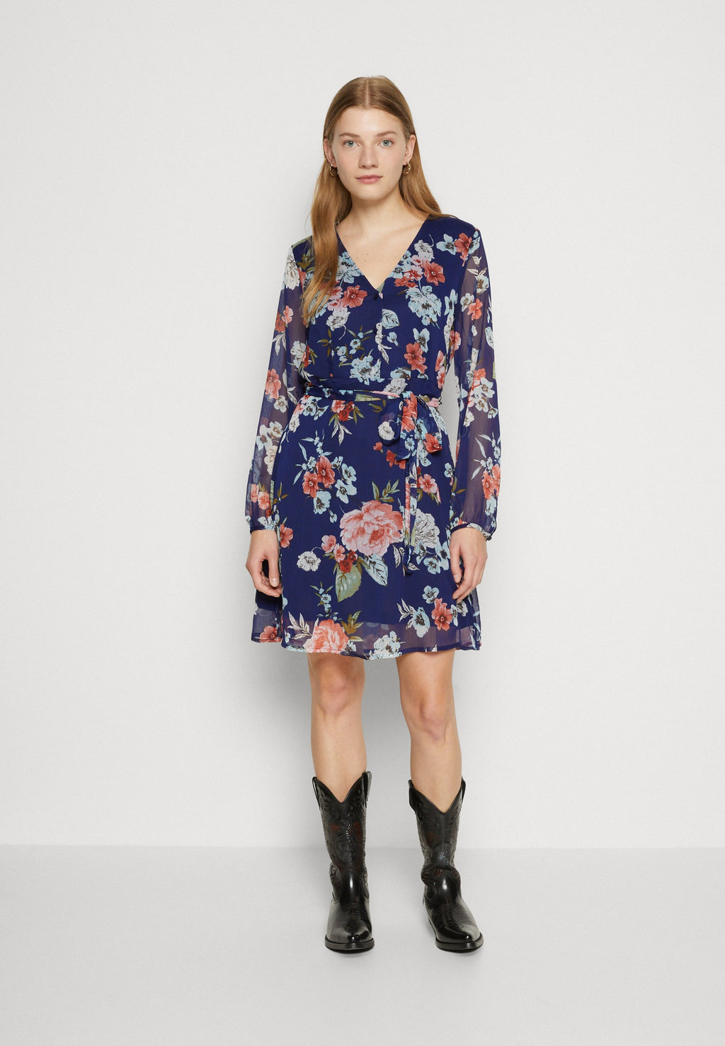 ONLSAGA V NECK BUTTON DRESS Media 2