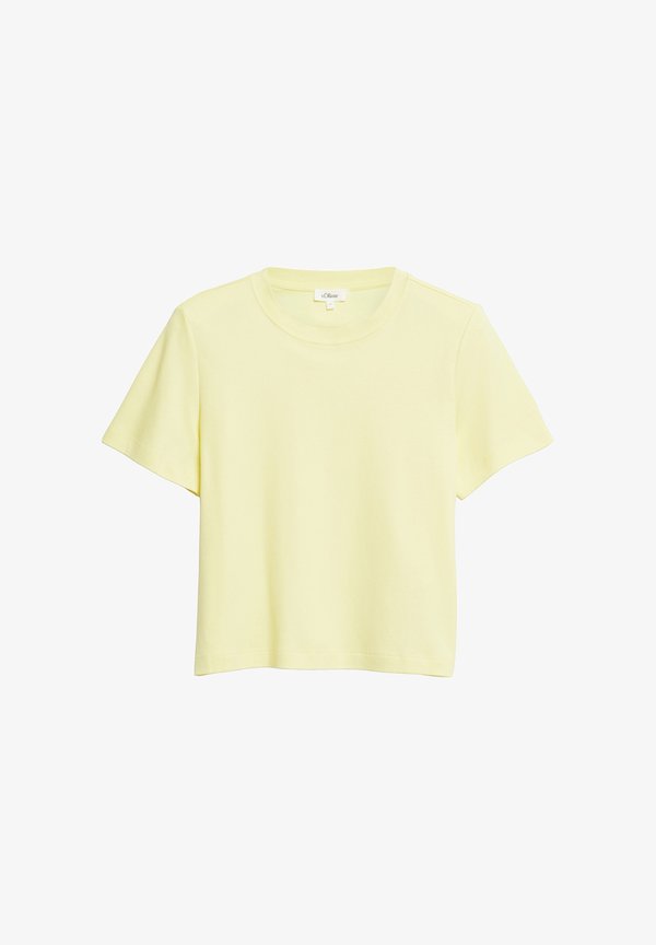 s.Oliver T-SHIRT - Basic T-shirt - hellgelb