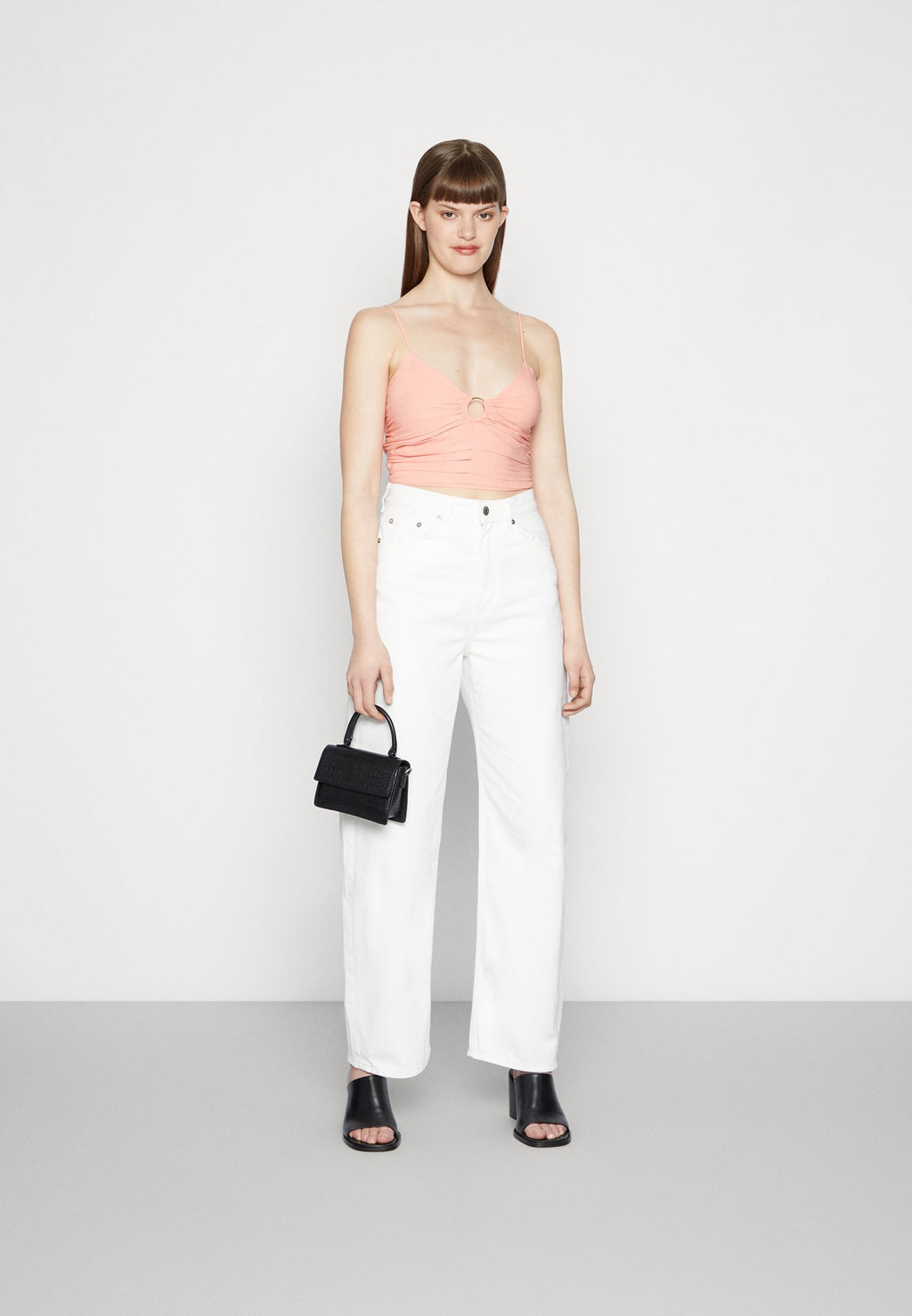Abercrombie & Fitch BARE RUCHED HARWARE TOP