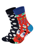 Happy Socks CHRISTMAS-JUMBO SNOWMAN 2 PACK