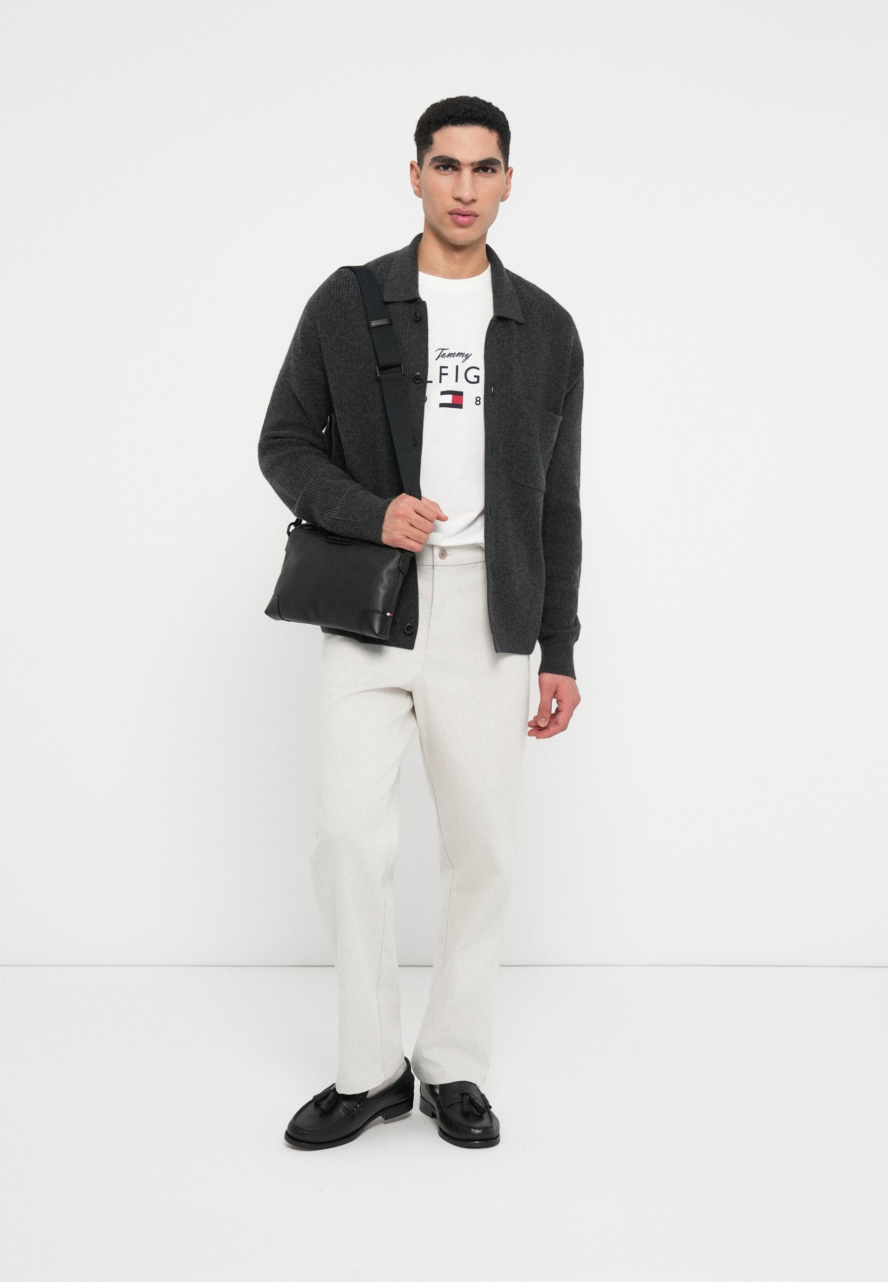 FISHERMAN RIB-KNIT COACH JACKET WITH WOOL Media 2