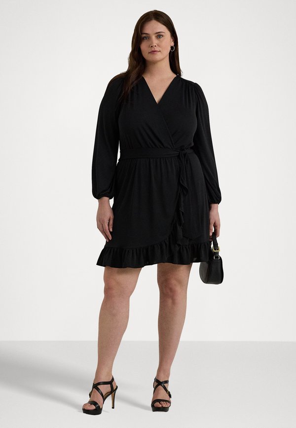 Lauren Ralph Lauren Woman BELTED STRETCH JERSEY DRESS
