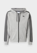 adidas Originals OVERHEAD - Zip-up sweatshirt - medium grey heather