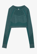Even&Odd active CROPPED LONG SLEEVE SEAMLESS TOP