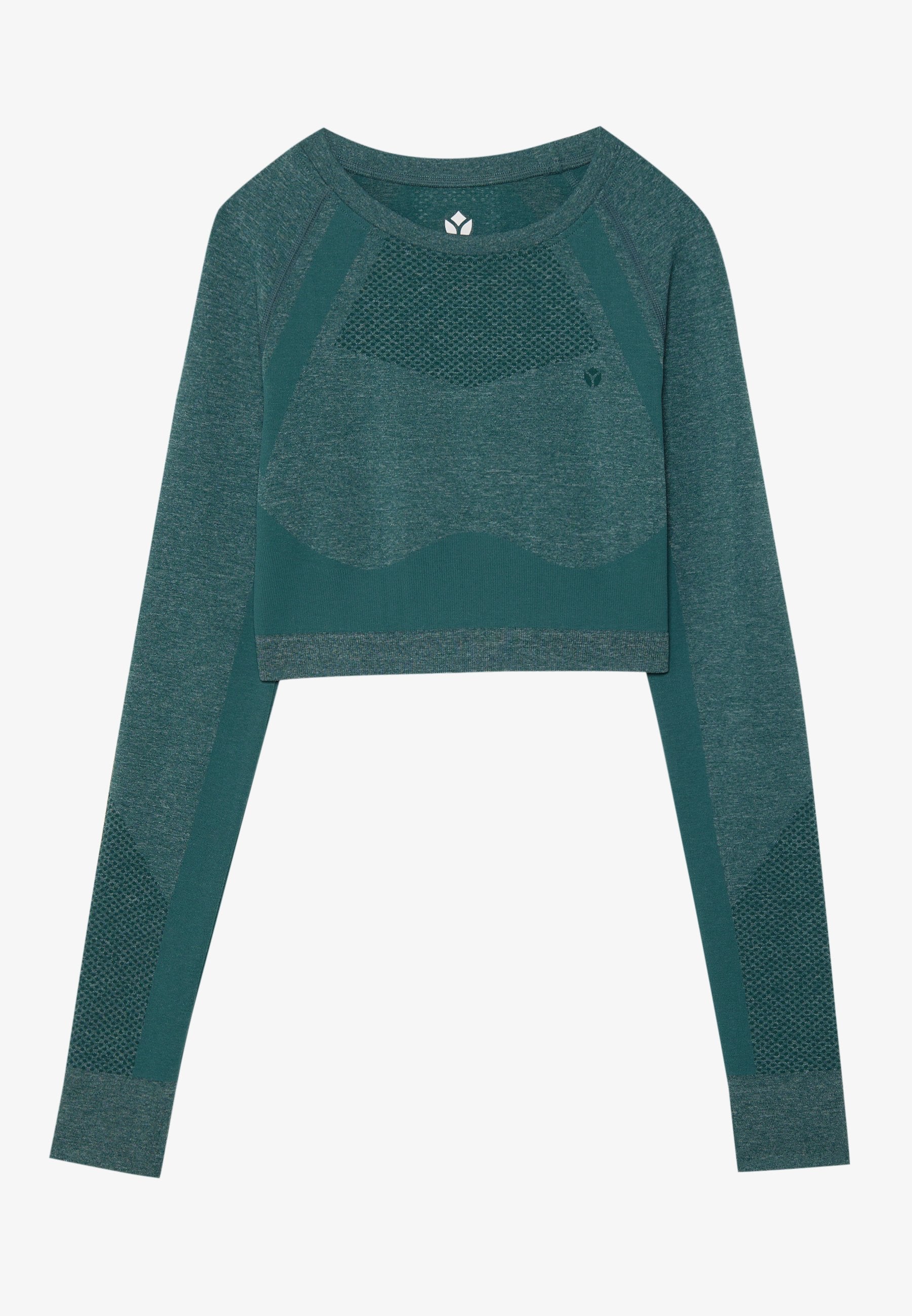 Even&Odd active CROPPED LONG SLEEVE SEAMLESS TOP