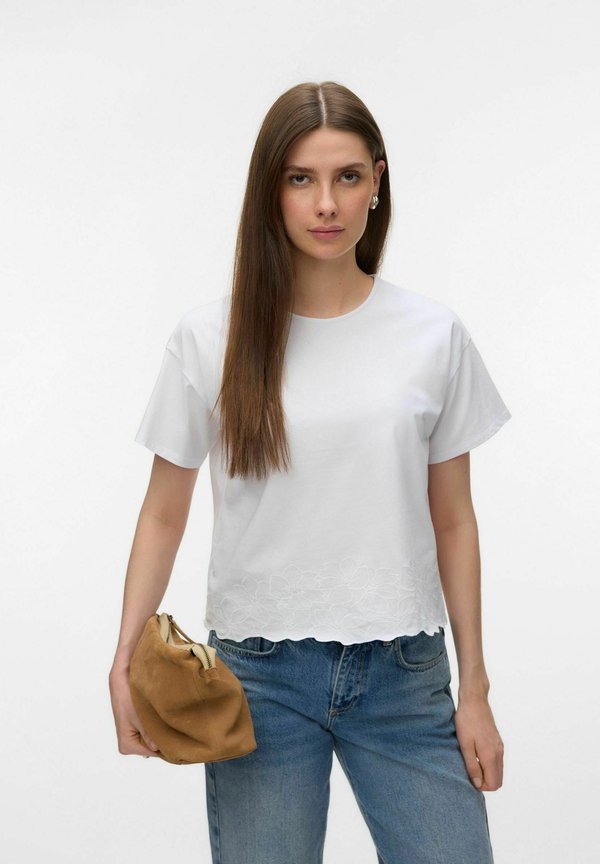 Vero Moda VMNOAH - Print T-shirt - bright white