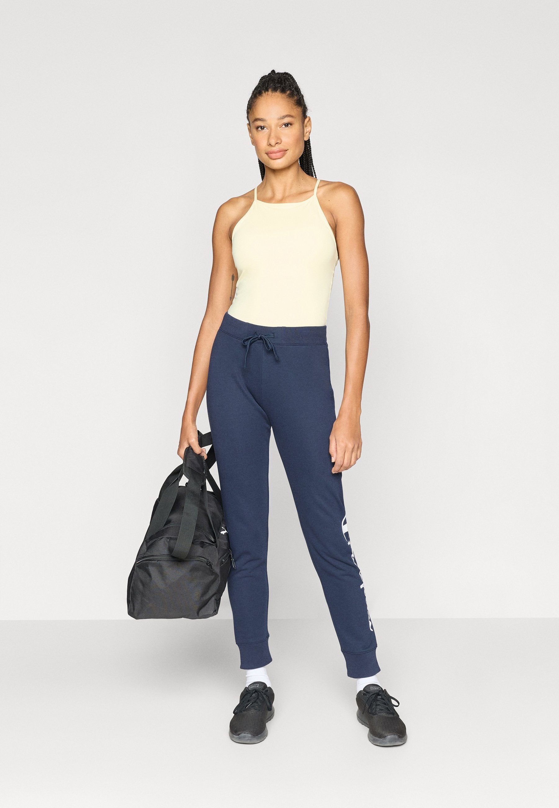 Champion BASICS CUFF PANTS LARGE LOGO