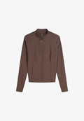 Bershka QUICK-DRY & BREATHABLE ZIP-UP - JACKET ACTIVE - Zip-up sweatshirt - brown