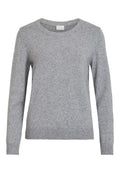 VILA VIRIL O-NECK L/S KNIT TOP - NOOS