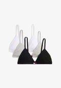 Tommy Hilfiger 3-PACK HERITAGE LOGO TRIANGLE BRAS - Triangle bra - grey ht/black/white